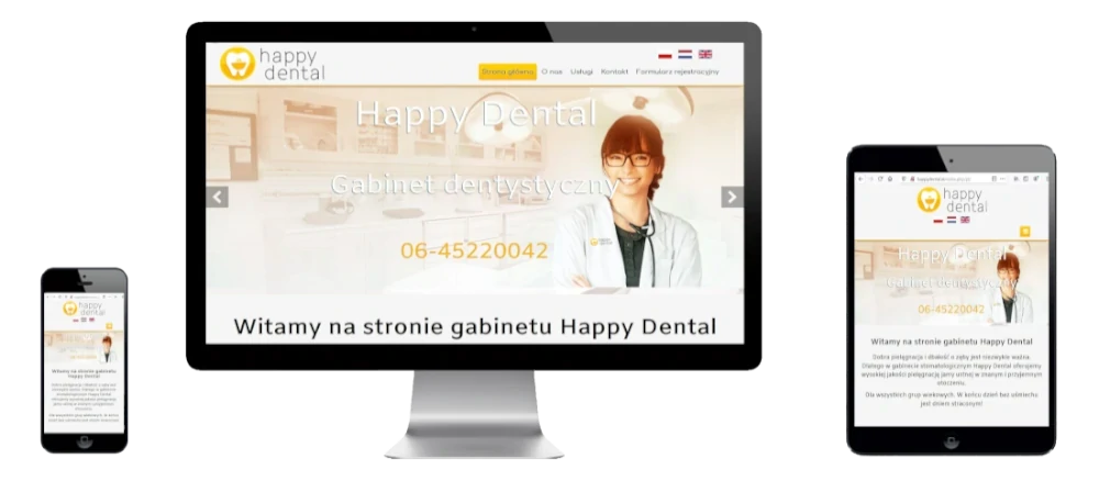 Strona internetowa gabinetu stomatologicznego